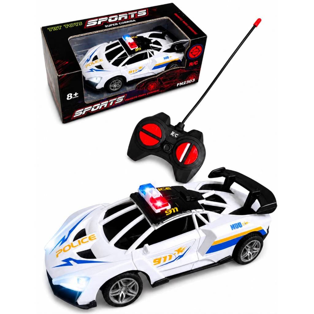 Carrinho Controle Remoto Polícia Recarregável Com Luz Carrinho Controle Remoto Polícia Recarregável Com Luz