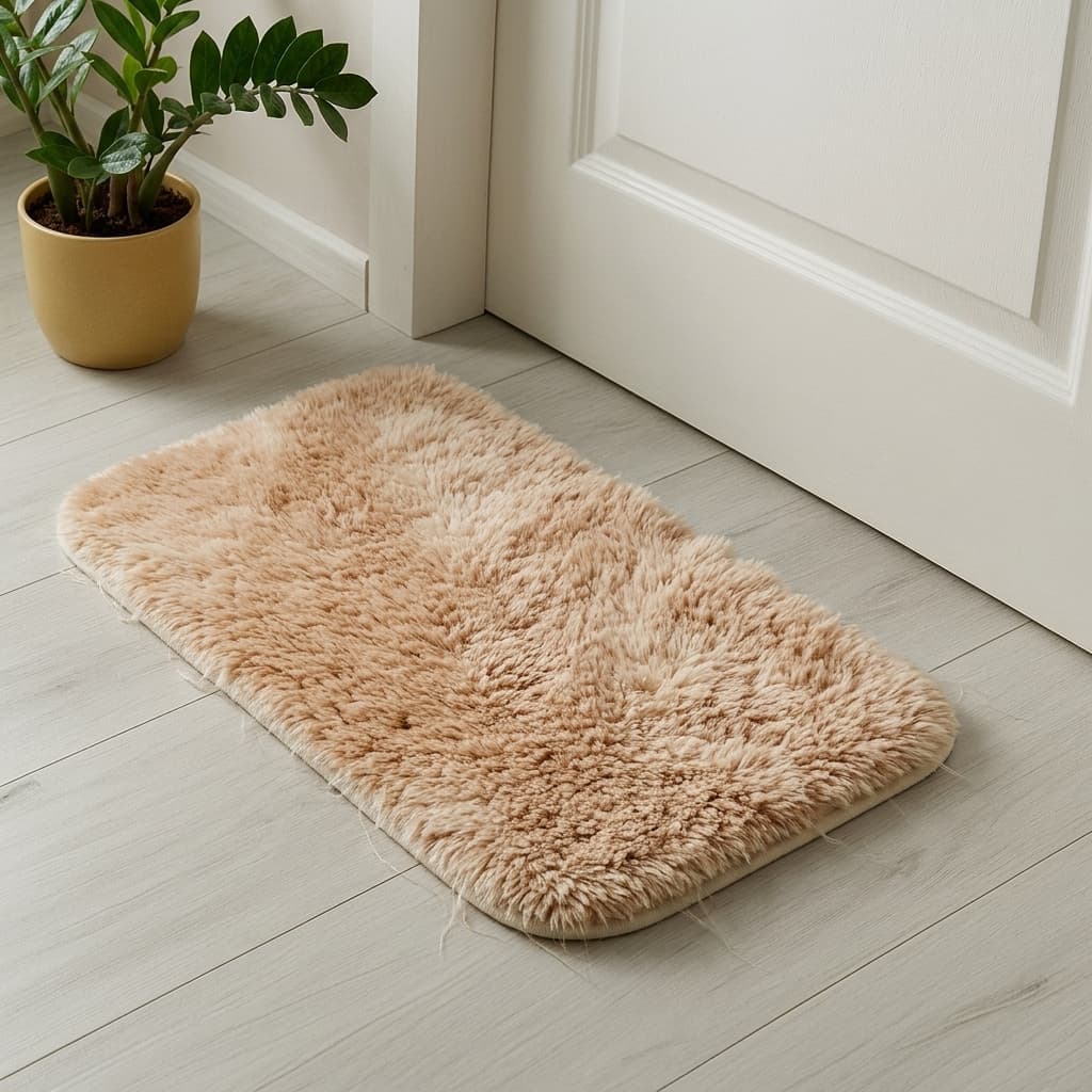 Tapetinho Tapete Sala Quarto Felpudo Antiderrapante Fofinho 60x40