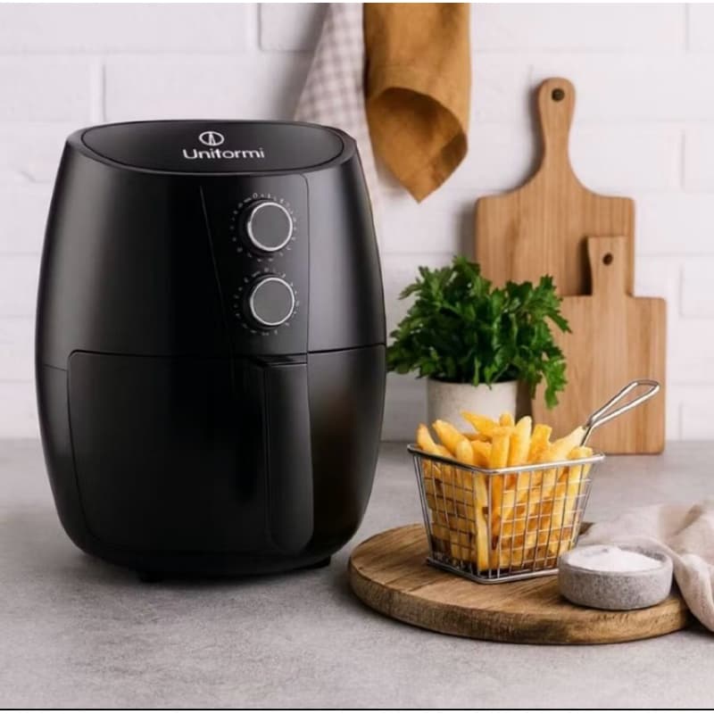 Air Fryer Unitermi Cairo 4,8L 1500W Preta Fritadeira Elétrica Digital Econômica