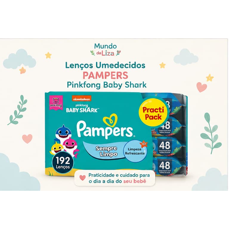 Lenço Umedecido Pampers Sempre Limpo 192 Un Refresc.