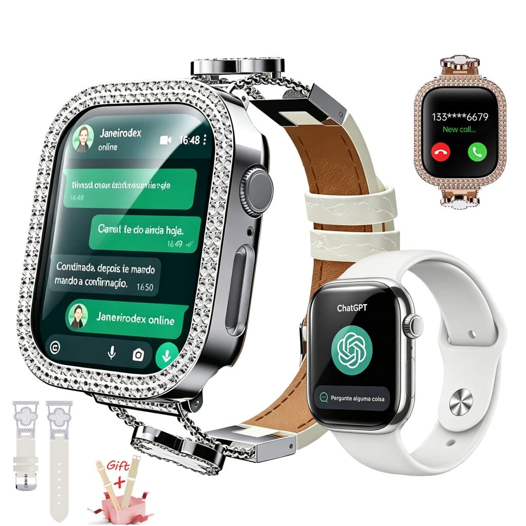 2026 X66PRO Smartwatch Relógio feminino (coloca foto na tela) Relógio inteligente esporte Amoled Nfc Android iOS