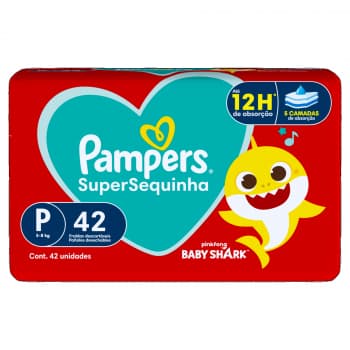 Fralda Pampers Supersec Pacotao P 42un