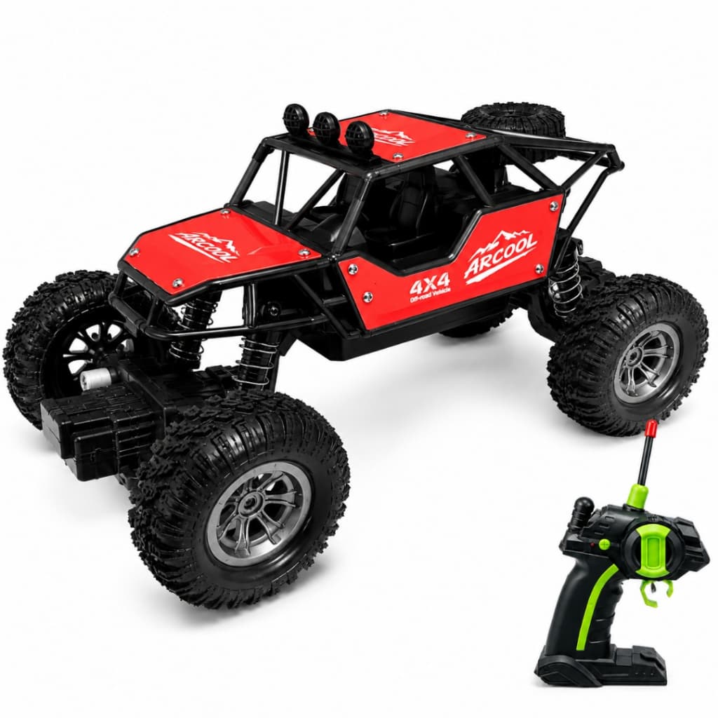 Carrinho Controle Remoto 4x4 Off Road Recarregável USB Brinquedo Infantil Menino