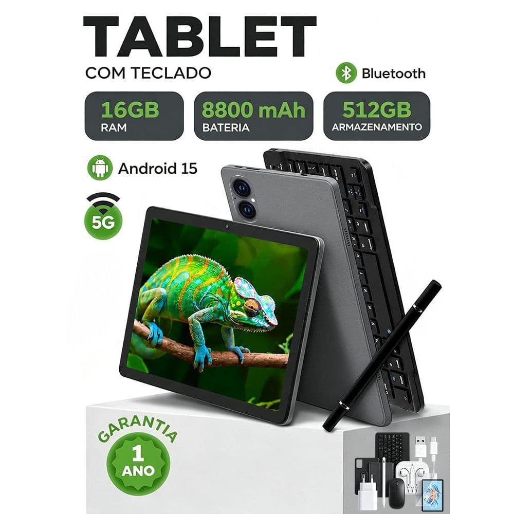 XPAD20 NEW Tablet 11.6 Android 15 16GB RAM 512GB ROM with Rear Camera and Bluetooth Keyboard for Entertainment 5G