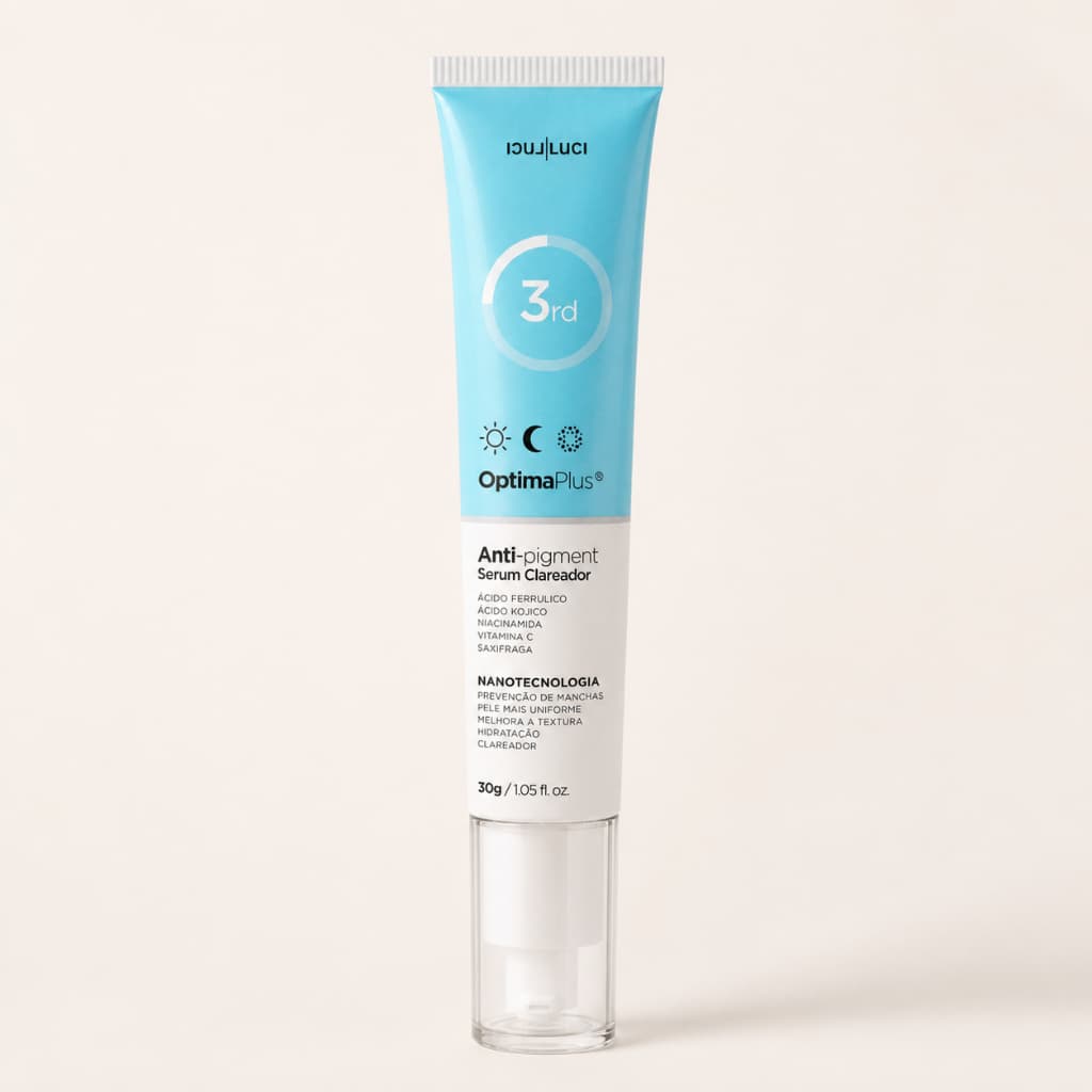 Sérum Facial Clareador OptimaPlus Anti-Pigment 30g Niacinamida Vitamina C Ácido Kójico e Ferúlico
