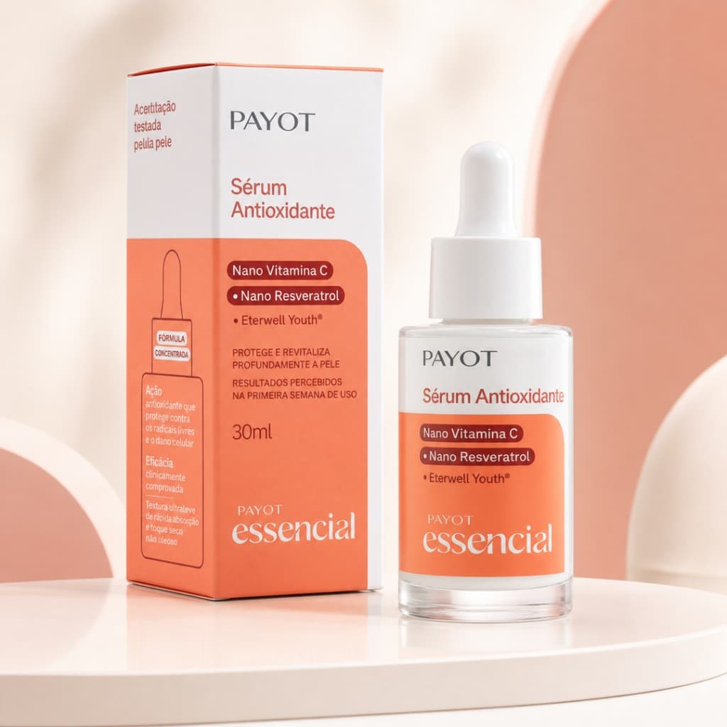Sérum Antioxidante Payot Essencial 30ml com Nano Vitamina C e Resveratrol