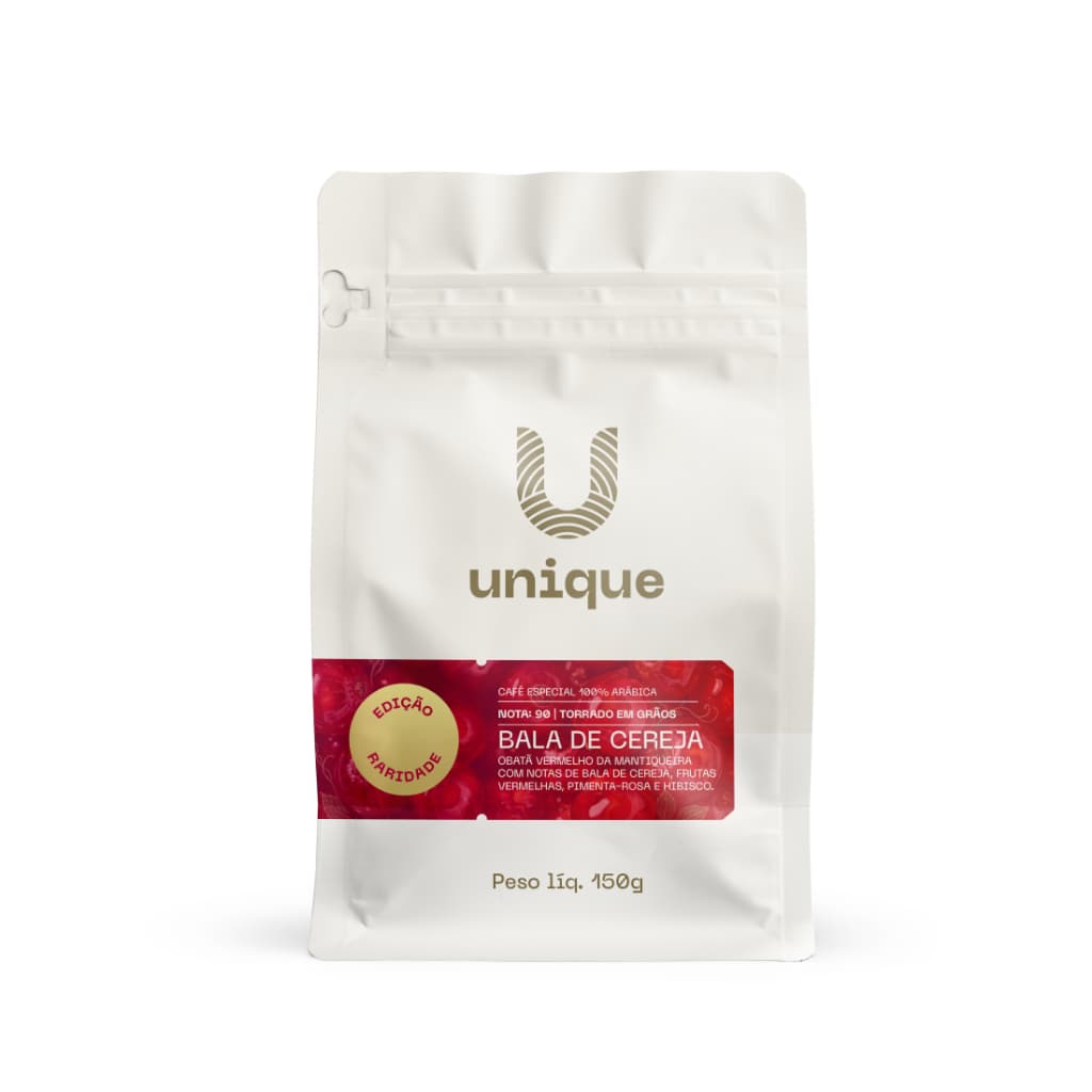 Café Especial Bala de Cereja Em Grãos 100% Arábica 150g Unique