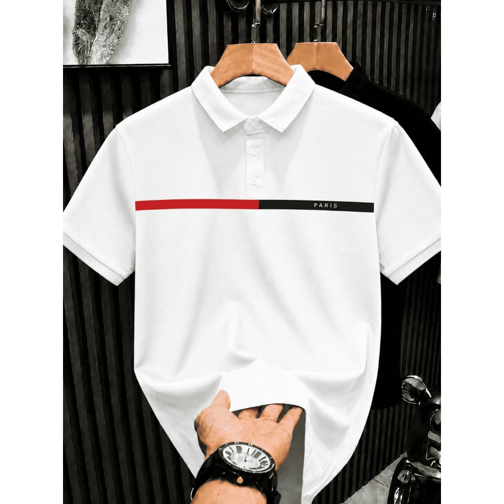 Camisa Polo Masculina Piquet Manga Curta Slim Casual Visual Social
