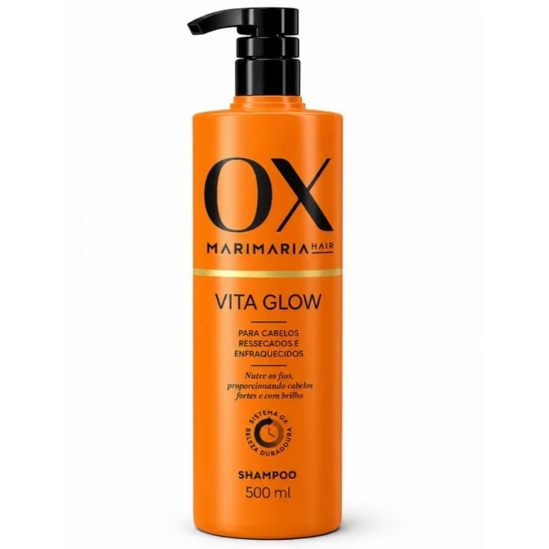 Shampoo Mari Maria Hair Ox Vita Glow 500ml - Tratamento Capilar, Hidratante.