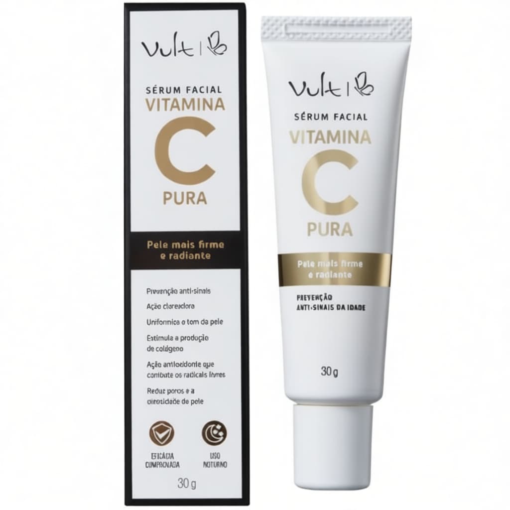 Sérum Facial Vult Vitamina C Pura 30g - Antioxidante e Rejuvenescedor