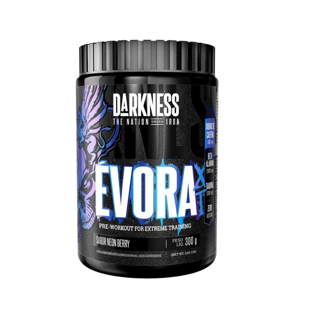 Pré-treino Com Cafeína Suplemento Évora XT Darkness 300g