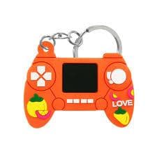 Chaveiro Controle de Video Game Emborrachado – Mini Game Retrô Enfeite para Mochila