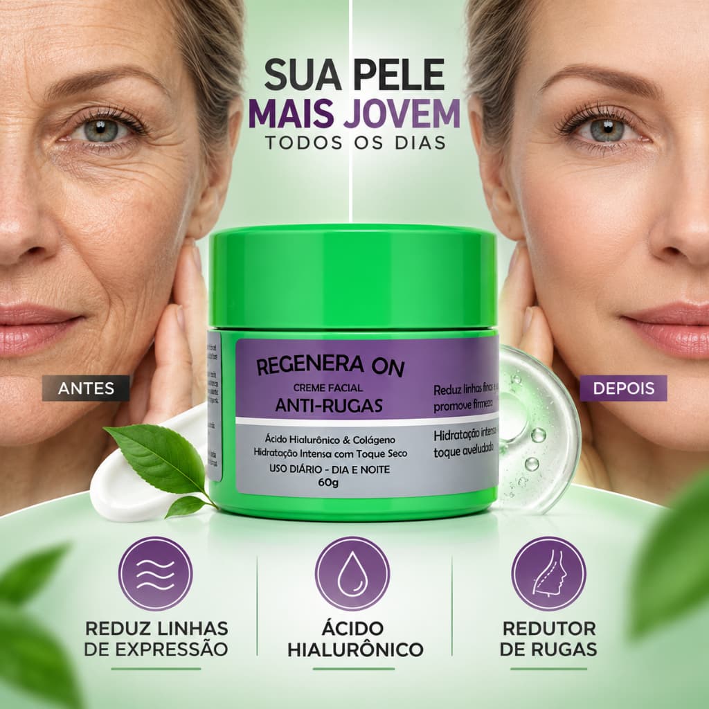 Creme Redutor de Linhas de Expressão Anti Idade Reduz Pé de Galinha Anti Sinais Dermabel Hidratante