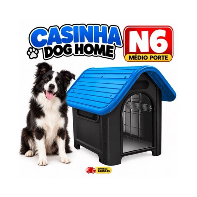 Casinha Desmontável Casa Para Cachorro Dog Home N6 Proteja Seu Cão Pet Frio Chuva