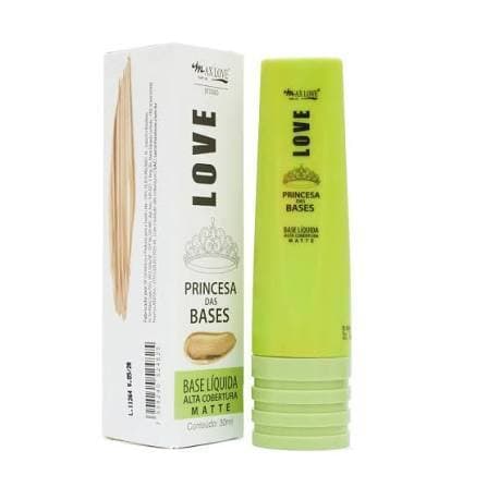 Base Liquida Princesa das Bases Cor 206 a 211 Max Love com 30ml