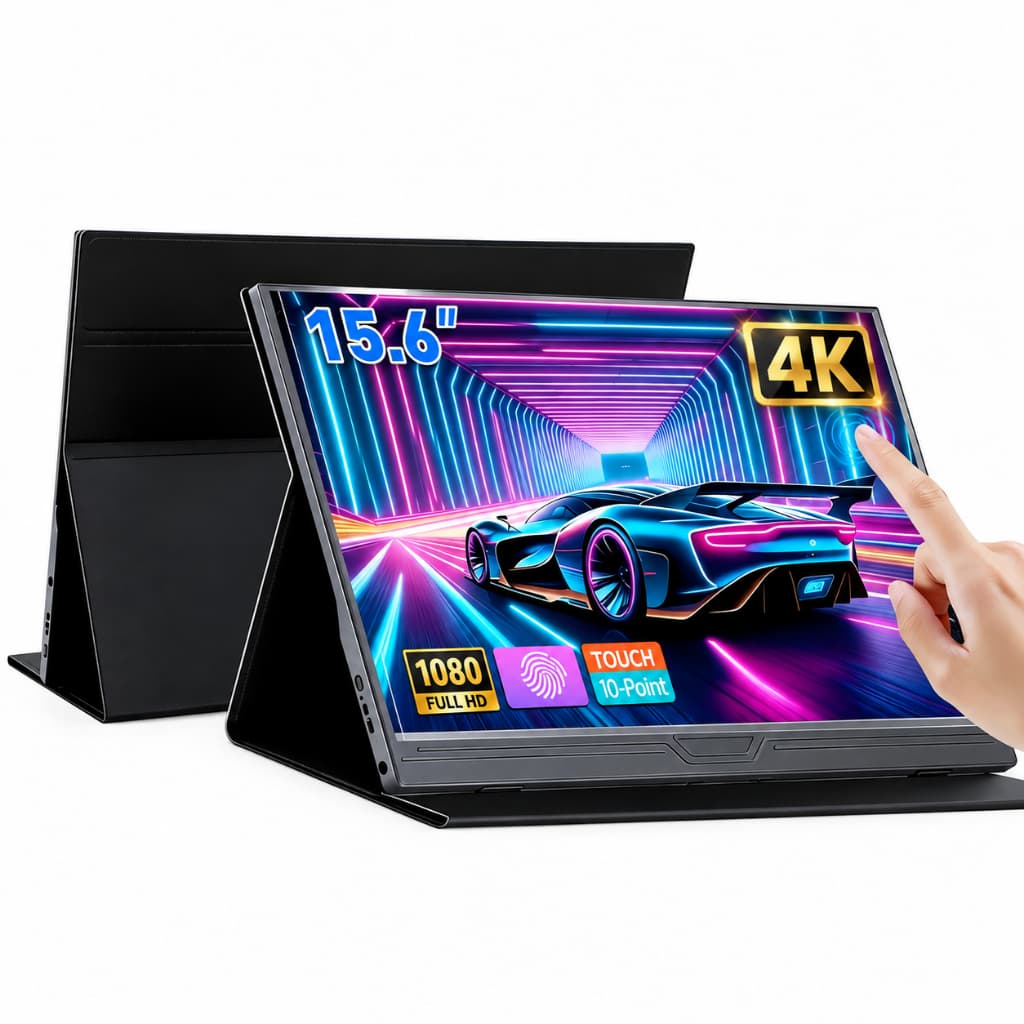 Monitor Portatil Gamer 15,6" 4K Full HD HDR | USB-C HDMI, Tela Ultrafina comCapa para PS5