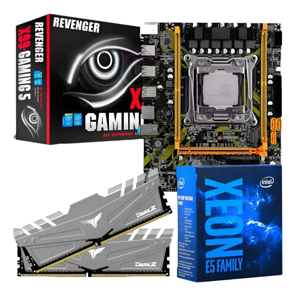 KIT UPGRADE GAMER - XEON 24 NUCLEOS, PLACA MÃE X99, 64GB DDR4