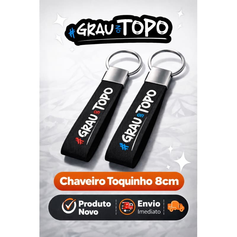 Chaveiro de Moto Grau no Topo 8cm – Chaveiro de Moto Estilo Grau Resistente