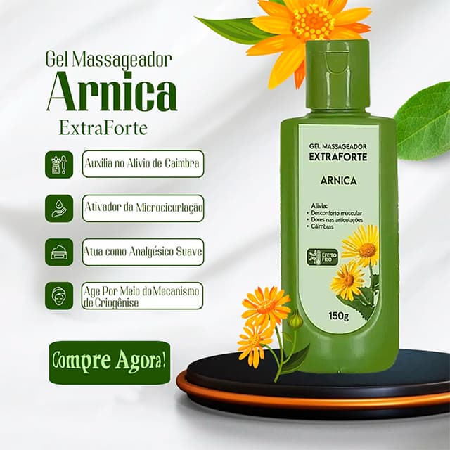 Bom Medico Gel Massageador Arnica Extra Forte Abelha Rainha 150g – Alívio da dor Muscular
