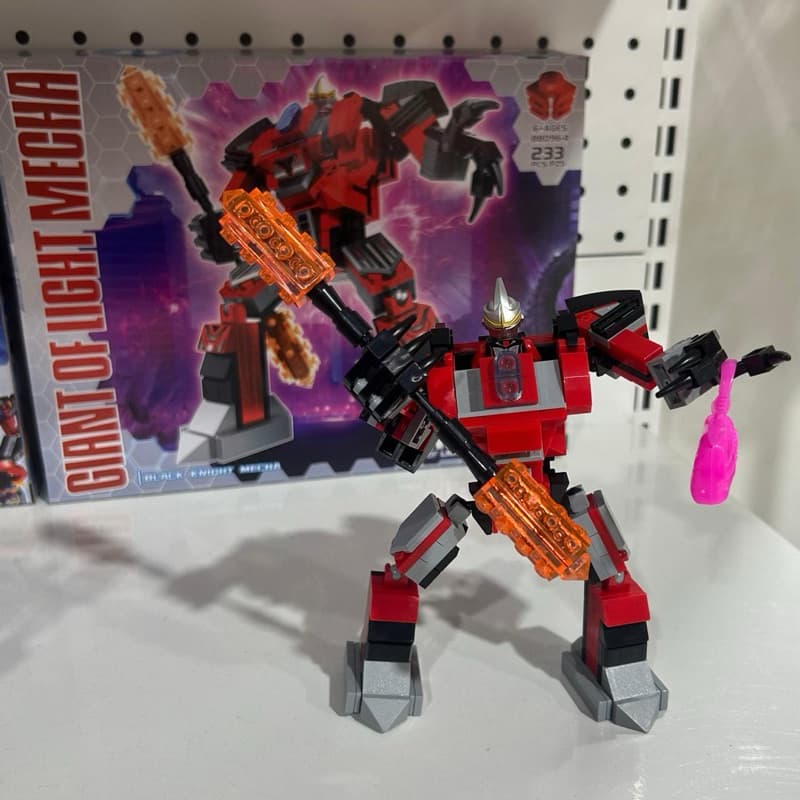 Mega mecha lego transformers blocos de montar 4 em 1