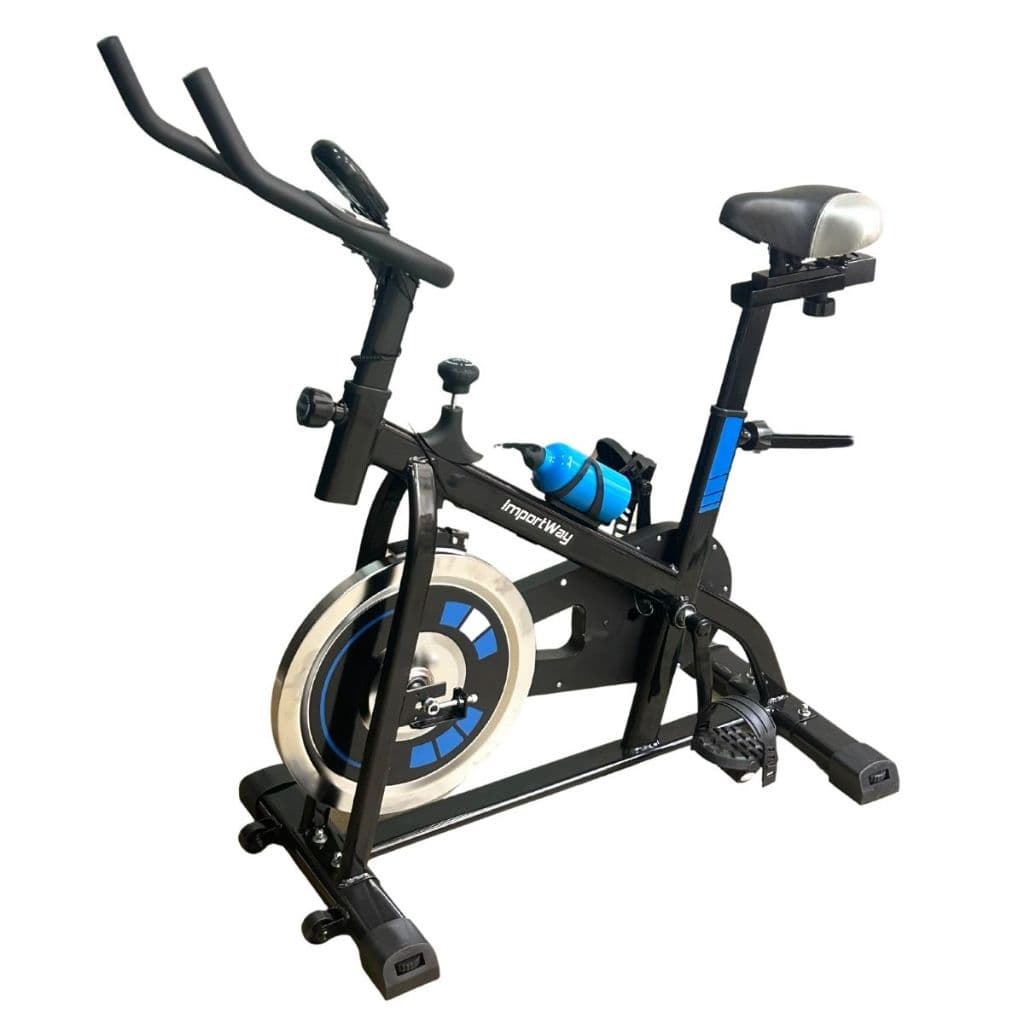 Bicicleta Ergométrica Spinning 13kg Azul Importway Ajustável