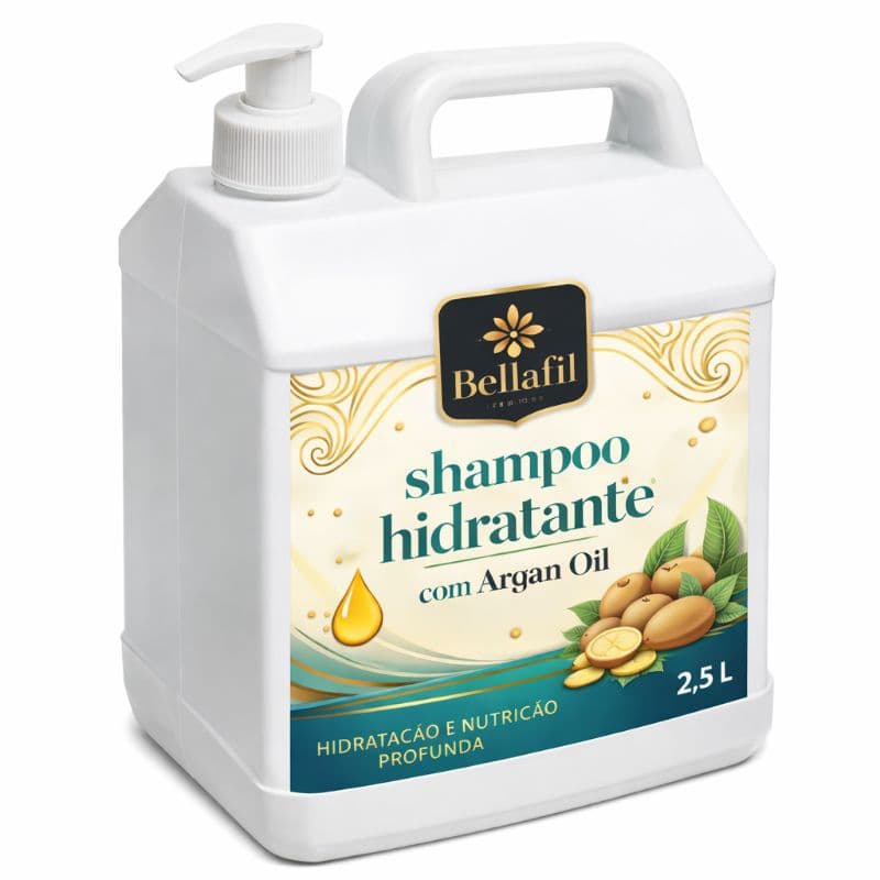 Shampoo hidratante Argan oil 2,5litros.