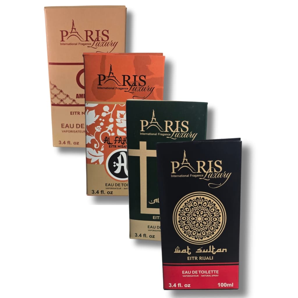 Kit 4 Perfumes Arabe Fragancia Masculina Referencia importada