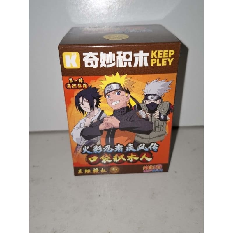 Naruto Modo Kurama Blocos de Montar Anime Mini Figura Compatível Lego Colecionável Biju Chakra caixa misteriosa