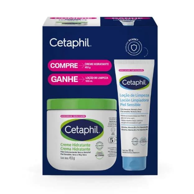 Kit Creme Hidratante 453ml + Loção Limpeza 100ml Cetaphil