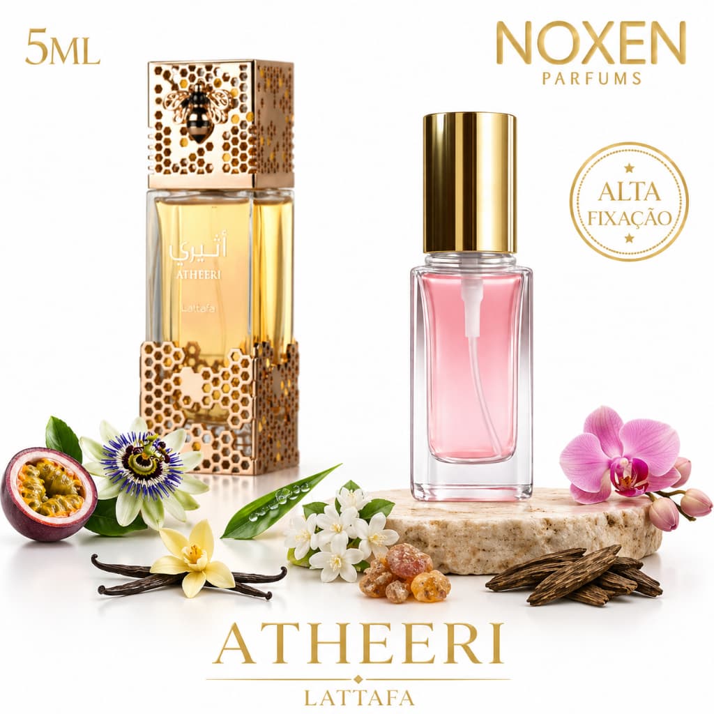 Perfume Feminino 5ml Premium Vidro Spray Atheeri Doce Elegante Importado