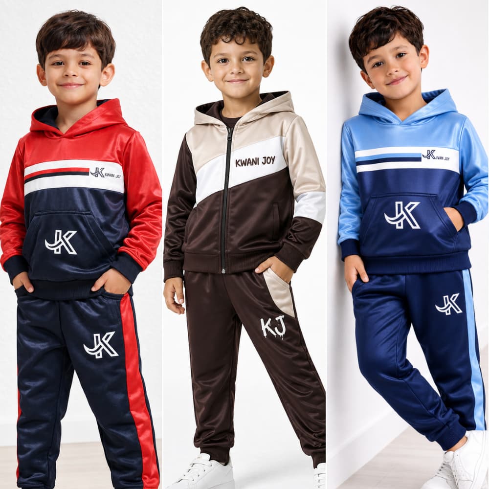 Conjunto 2 ou 3 Peças Calça + Casaco + Blusa Moletom Frio Masculino Capuz Inverno Infantil Juvenil