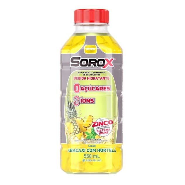 Bebida Hidrotônica Sorox Abacaxi com Hortelã 550ml
