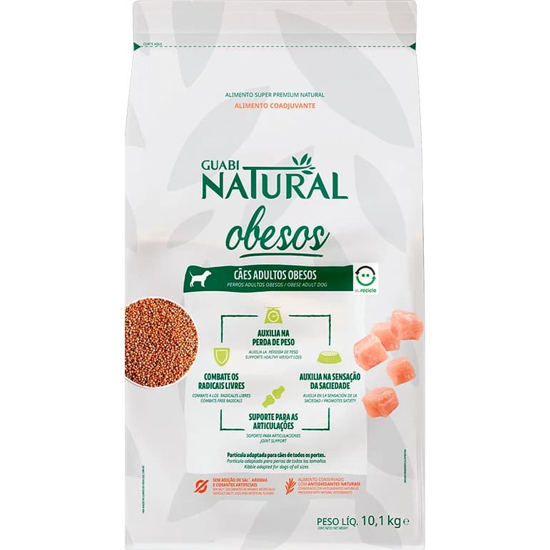 Ração Guabi Natural Cães Obesos Obesidade 10 KG