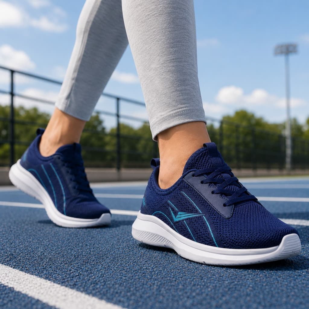 Tênis Esportivo Feminino Malha Respirável Leve Confortável para Corrida Caminhada Academia e Dia a Dia