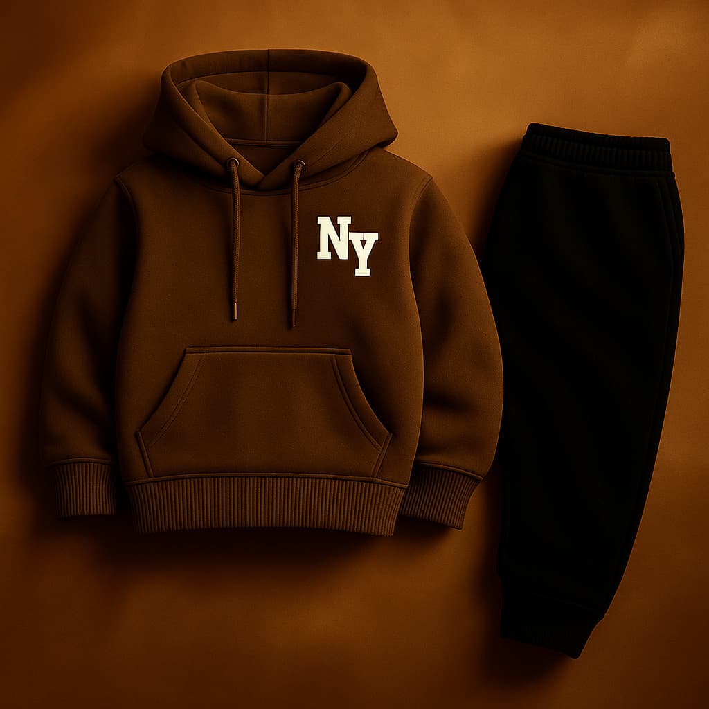 Conjunto Moletom Infantil Blusa de Frio e Calça Moletom Unissex do 2 ao 16 Ny Premium