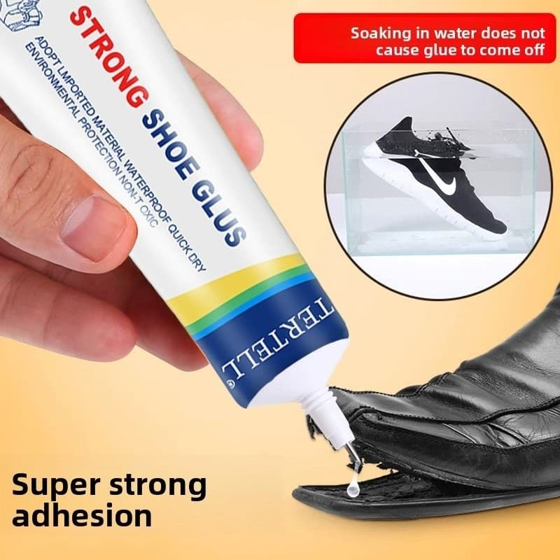 Cola forte para calçados, 60ml adesivo impermeável para reparo de sapatos de couro tênis e plásticos.cola