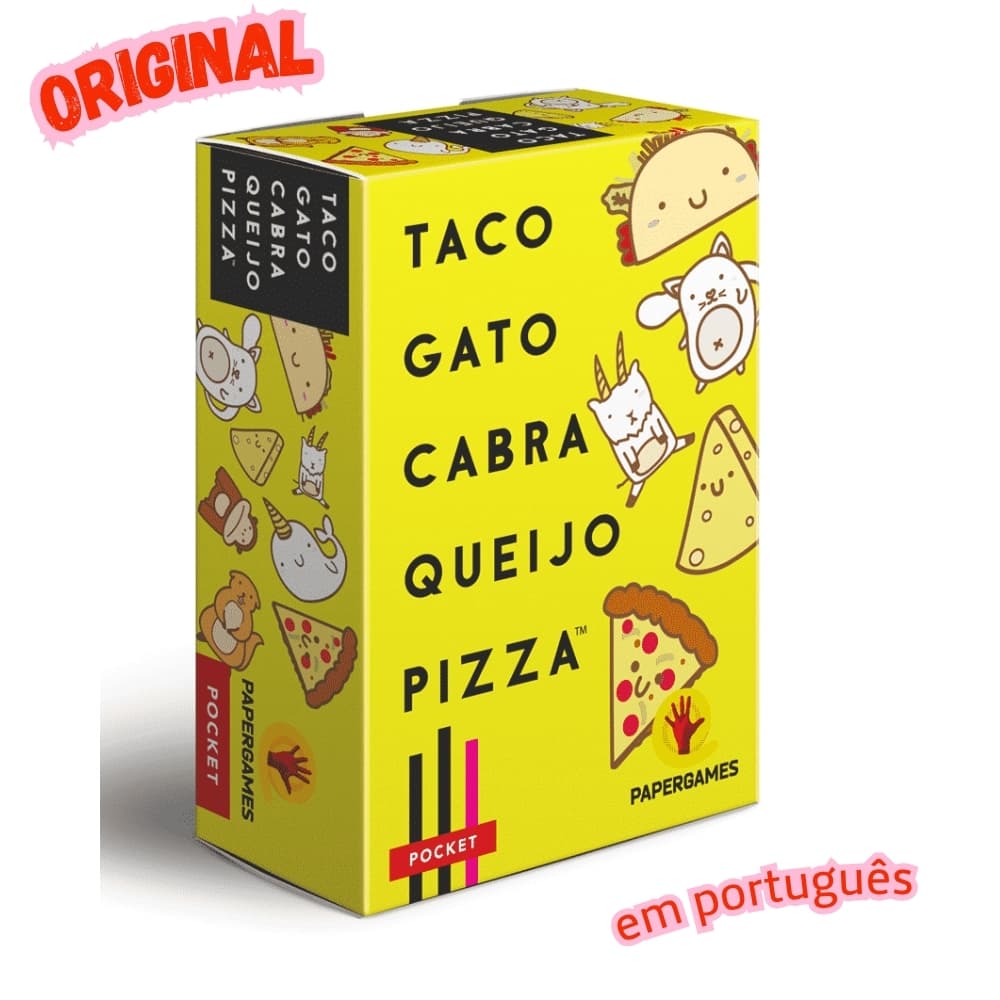 Taco Gato Cabra Queijo Pizza Papergames Jogos de Carta Fácil Divertido Familia