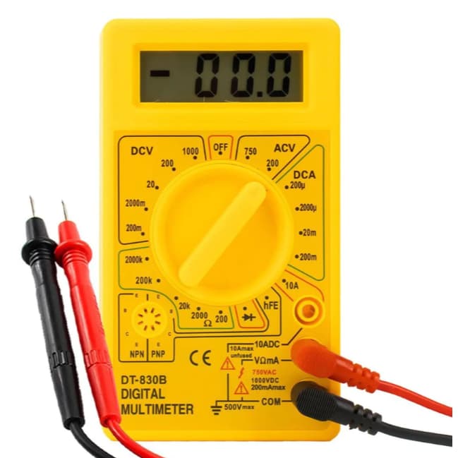 Multímetro Digital DT-830 com Bateria 9V
