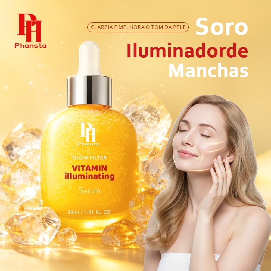Phansta Sérum Facial Vitamina C | Niacinamida 4% + TXA + Ácido Hialurônico 30ml