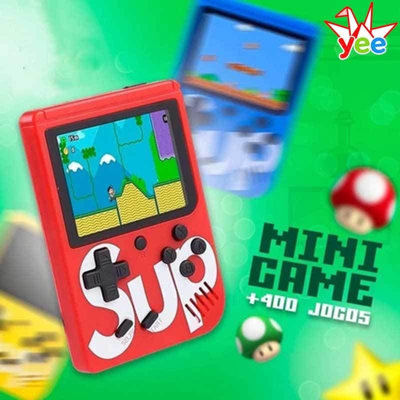 Mini Video Game Sup Game Box 400 Jogos Em 1 Portátil Jogos Antigos com controle