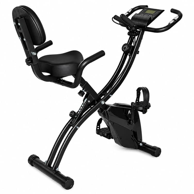 Bicicleta Ergométrica Vertical Dobrável Magnética Para Perna