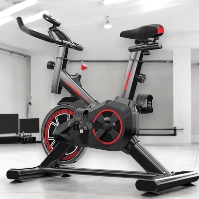 Bicicleta Spinning Ergométrica Semi Profissional Sport Preto até 110kg