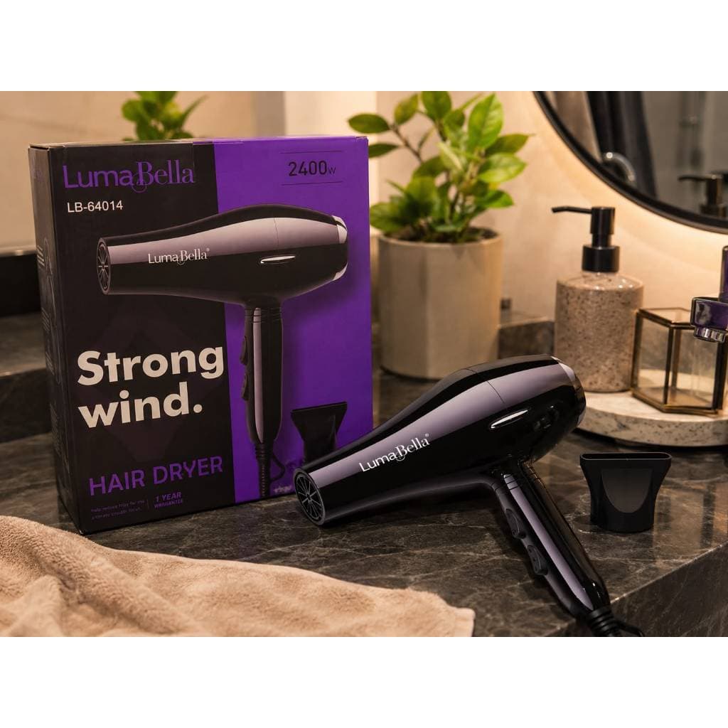 Secador de Cabelo Profissional LumaBella 2400W Ar Quente e Frio LB-64014