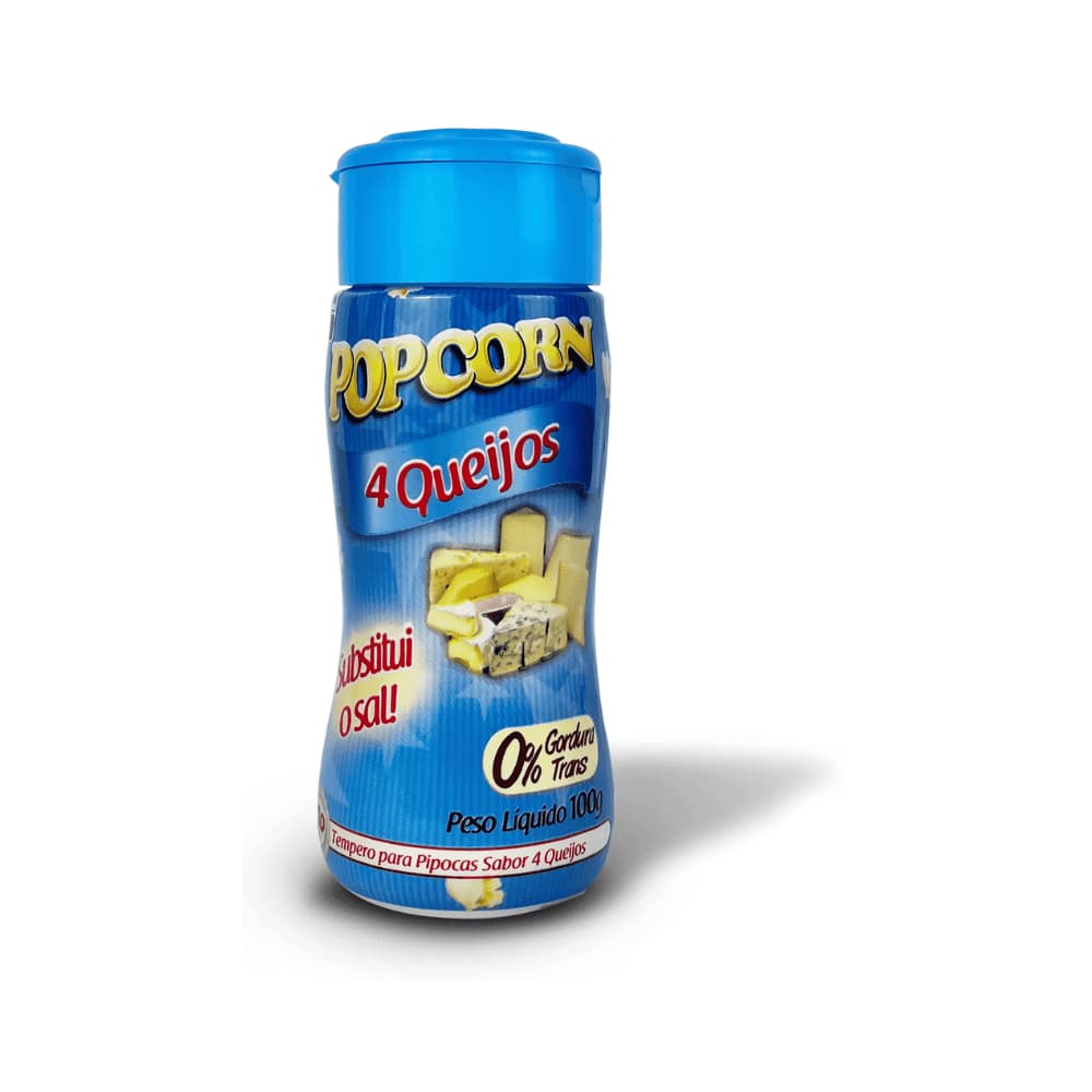Tempero p/Pipoca Popcorn 4 Queijos 100g
