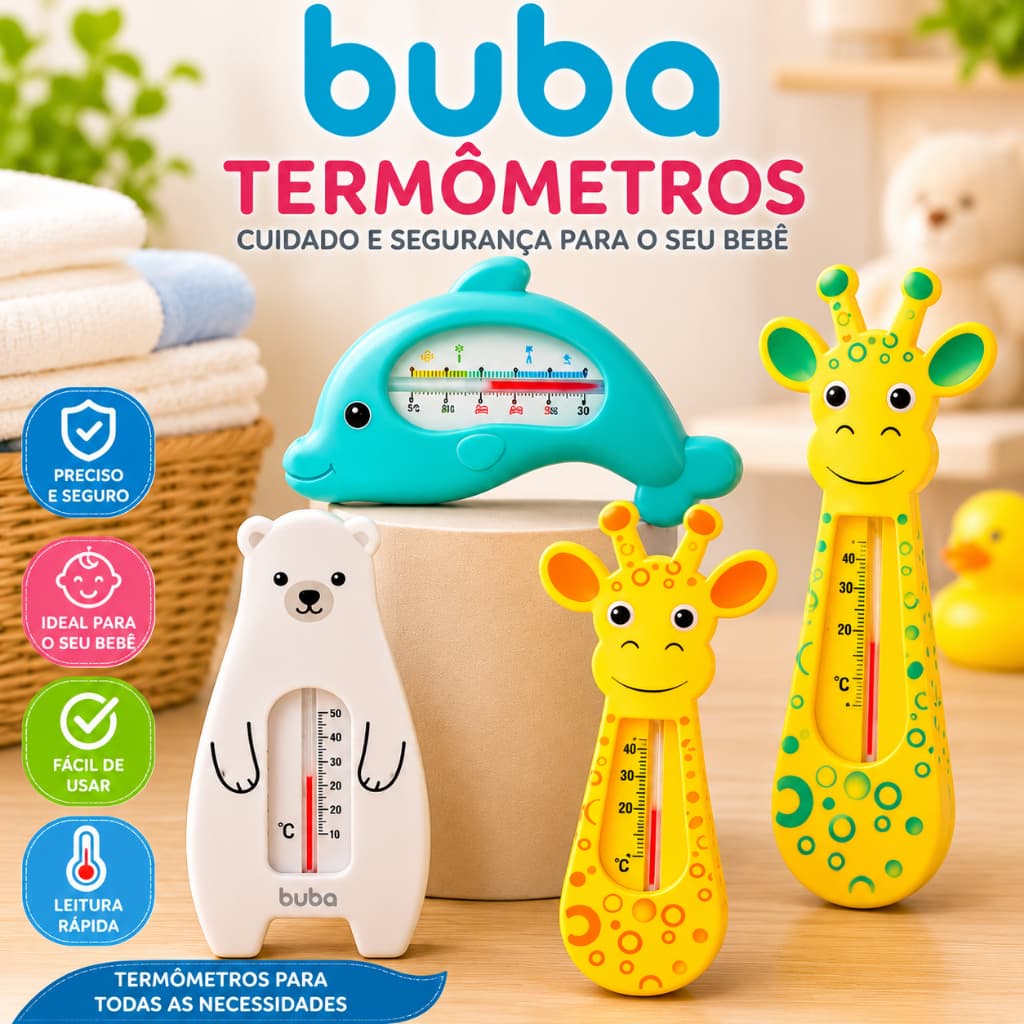Termômetro Banheira Bebê Enxoval Analógico Temperatura Banho