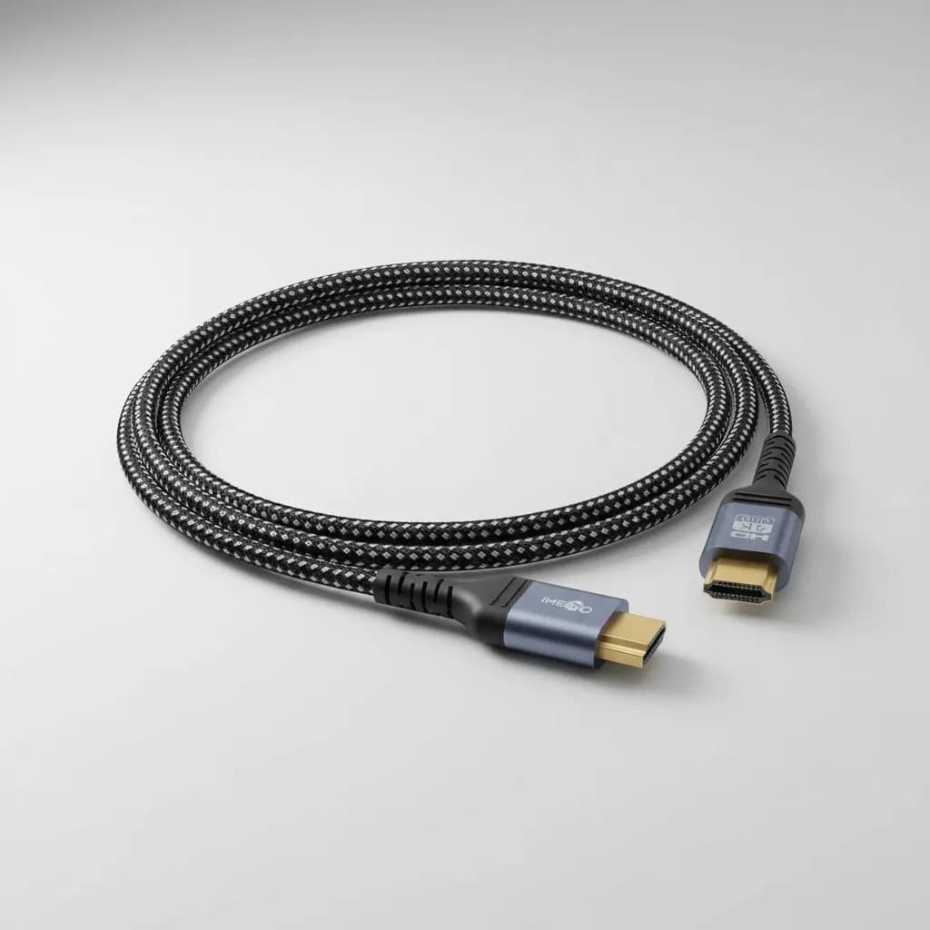 Cabo Hdmi 2.0 4k Ultra Hd 60hz 2 Metros Blindado High Speed Conector Ouro Monitor TV Gamer Audio ARC