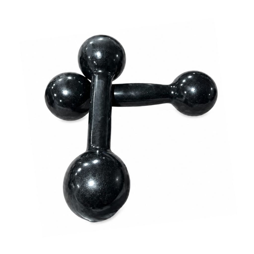 Par Halter Emborrachado 3 Kg Supino Fortalecimento Muscular Academia Musculação Treino Em Casa