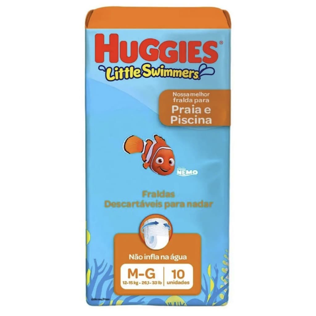 Fralda Huggies Little Swimmers M/G - 10 Unidades