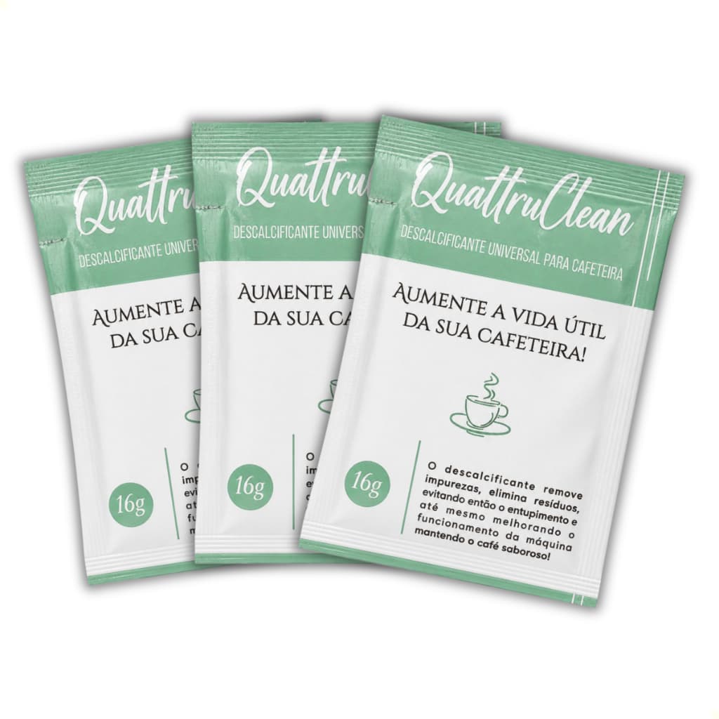 3 Descalcificantes Para Limpeza De Cafeteira De Café Expresso Universal Kit Econômico