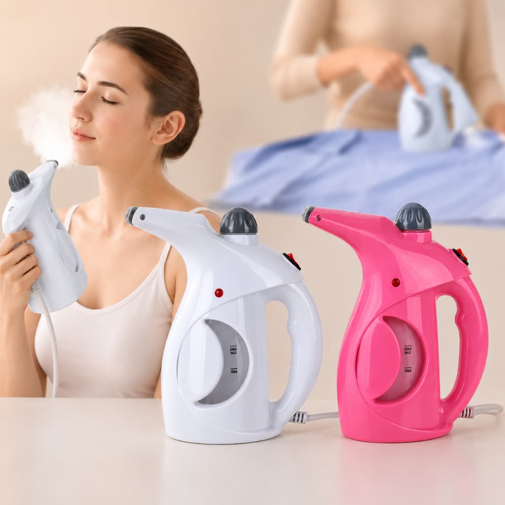 Passadeira 2 em 1 - 110V ou 220V Ferro A Vapor De Roupas Tira Amasso Steamer Portátil 800w